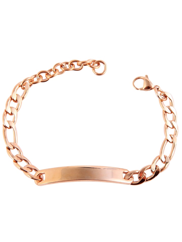 

Adeliás Браслет унисекс - браслет из нержавеющей стали в виде цепочки, 16 см, золотистый