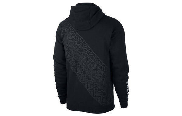 Толстовка men's club twill printing pullover black Nike, черный — фото 2