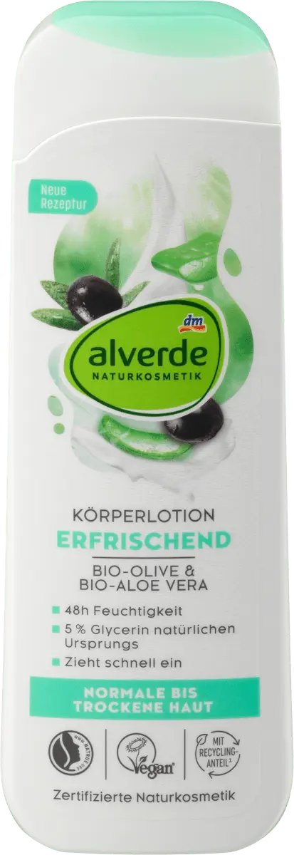 

Лосьон для тела органическая оливка и органическое алоэ вера 250 мл alverde NATURKOSMETIK