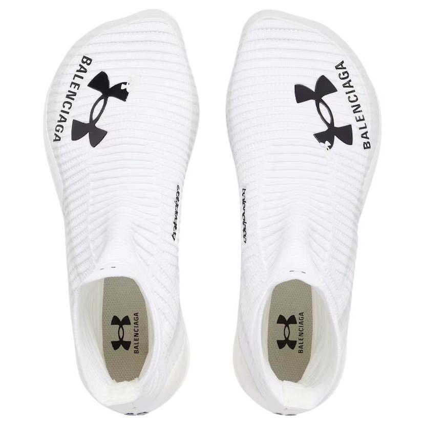 Under Armour x Hyper Высокие Кроссовки Повседневные Мужские Белые Balenciaga — фото 3