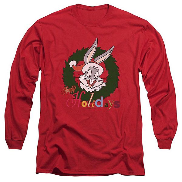 

Футболка с длинным рукавом Looney Tunes Holiday Bunny для взрослых Licensed Character