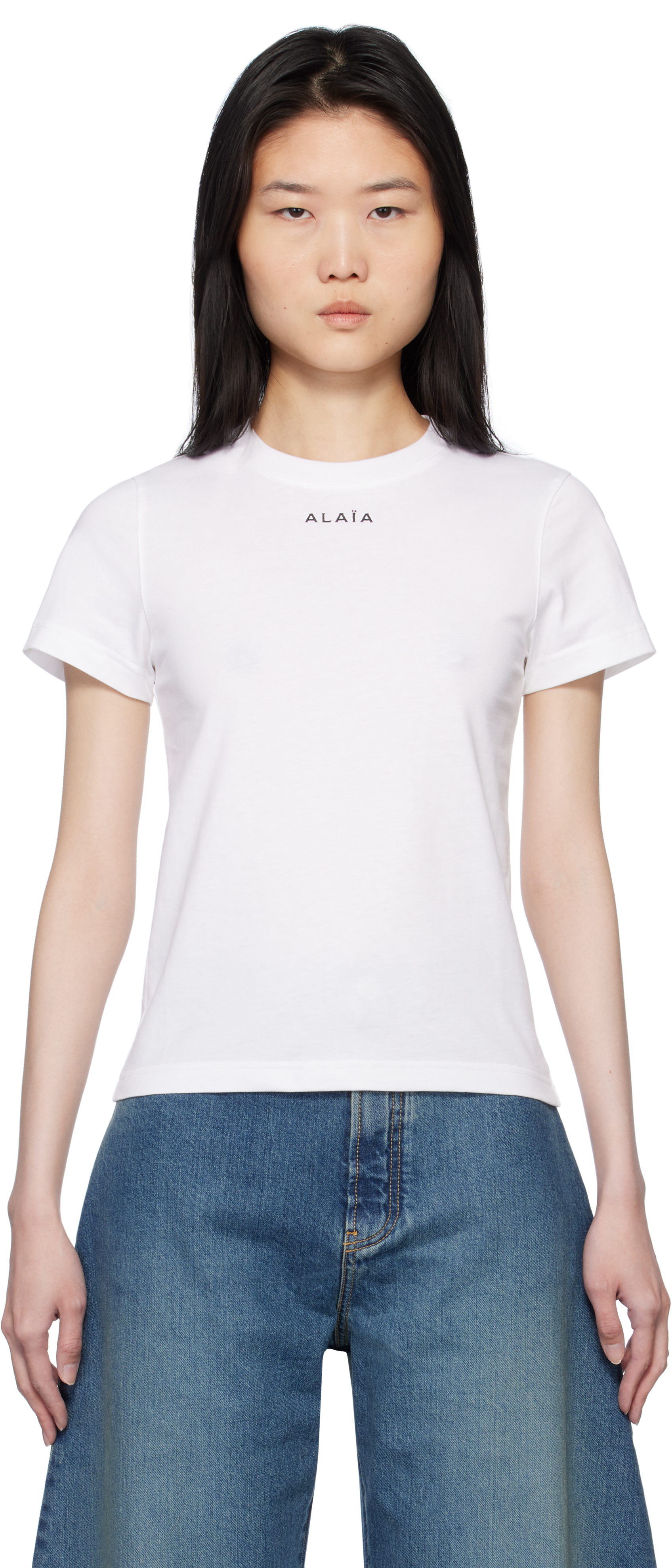 

Классическая хлопковая футболка ALAÏA