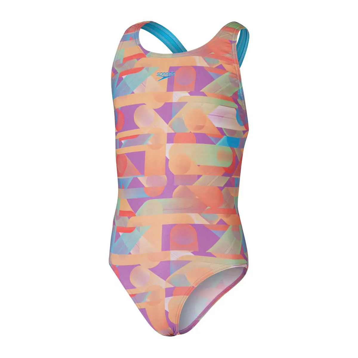 

Купальник для девочек Digital Allover Leaderback Speedo, цвет Rosa