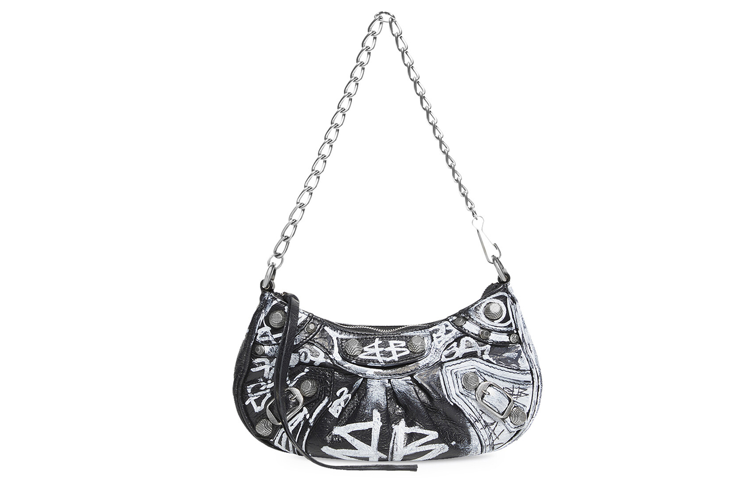 

Сумка Le Cagole Mini с цепью Граффити Черный Balenciaga