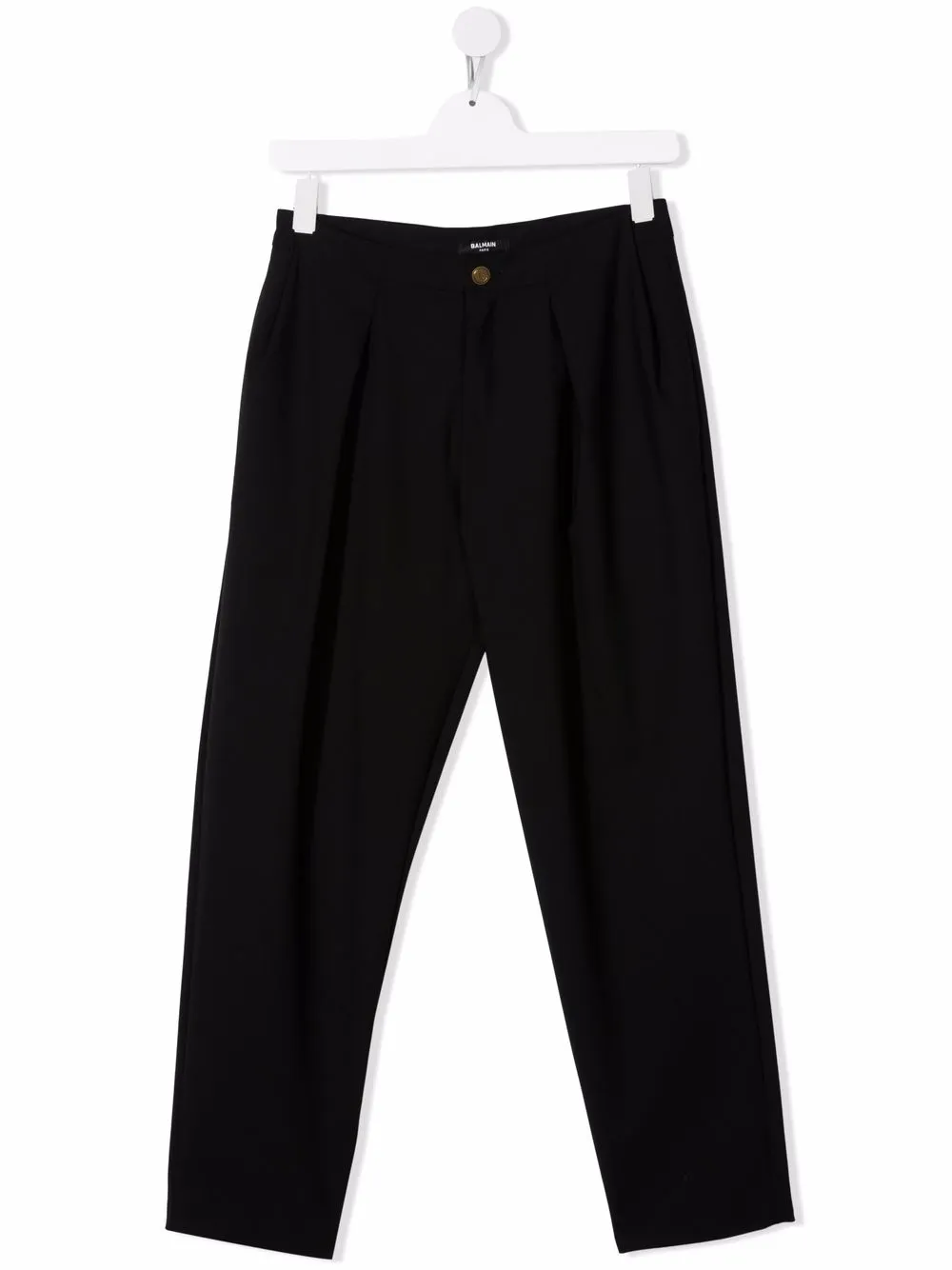 

Брюки прямого кроя Balmain Kids, черный