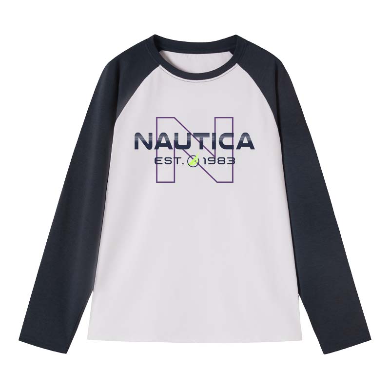 

Лонгслив футболка осень подростки NAUTICA, белый