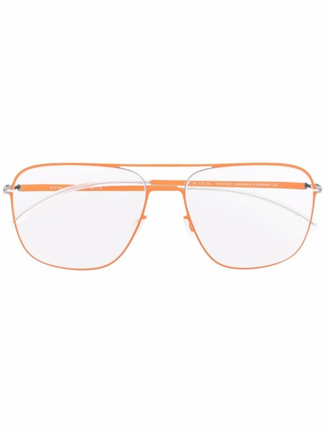 

Mykita очки Steen в квадратной оправе, оранжевый