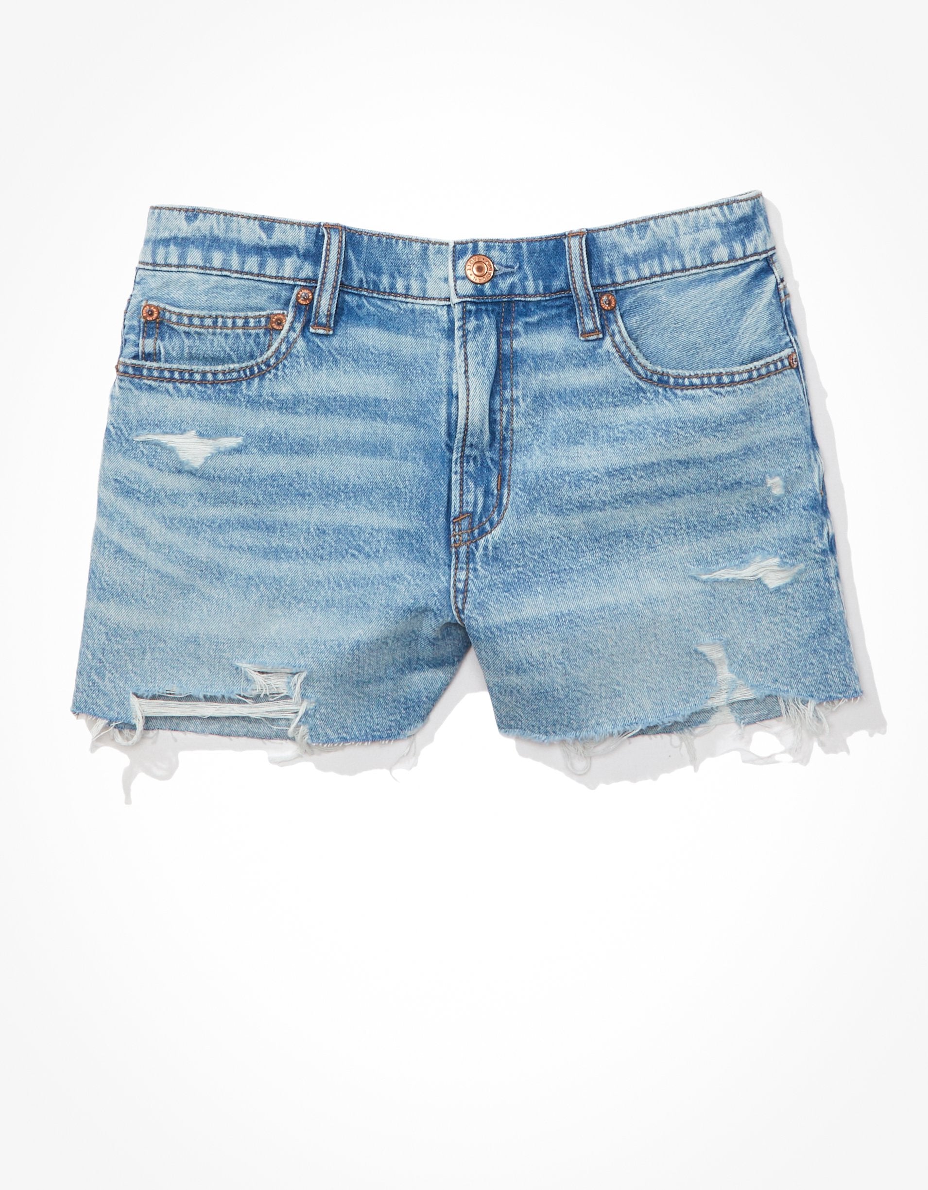 

Шорты женские American Eagle Outfitters, цвет medium indigo wash
