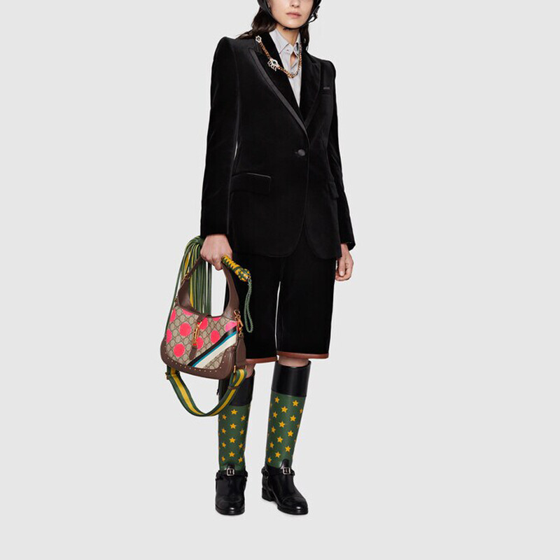 Женский деловой костюм GUCCI, классический крой, черный — фото 3