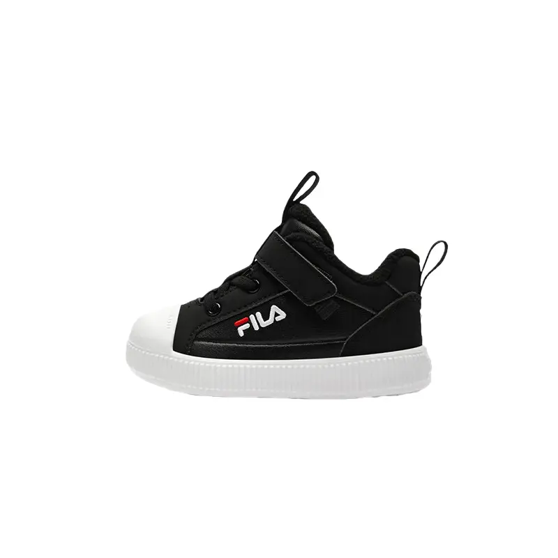 

Нескользящие теплые низкие туфли для малышей. Детские FILA KIDS, черный