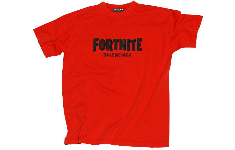 

Футболка средней посадки X FORTNITE©2021 Balenciaga, красный