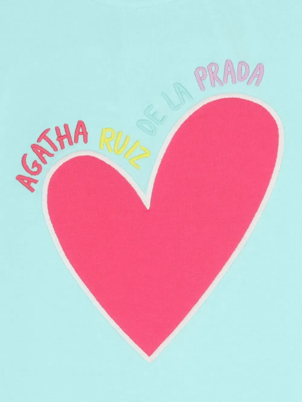 Платье с рисунком в виде сердечек Agatha Ruiz De La Prada, синий — фото 3