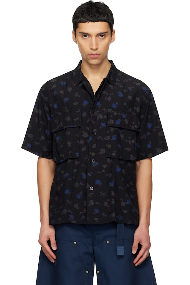 

Sacai Рубашка с цветочным принтом, окрашенная в разные цвета