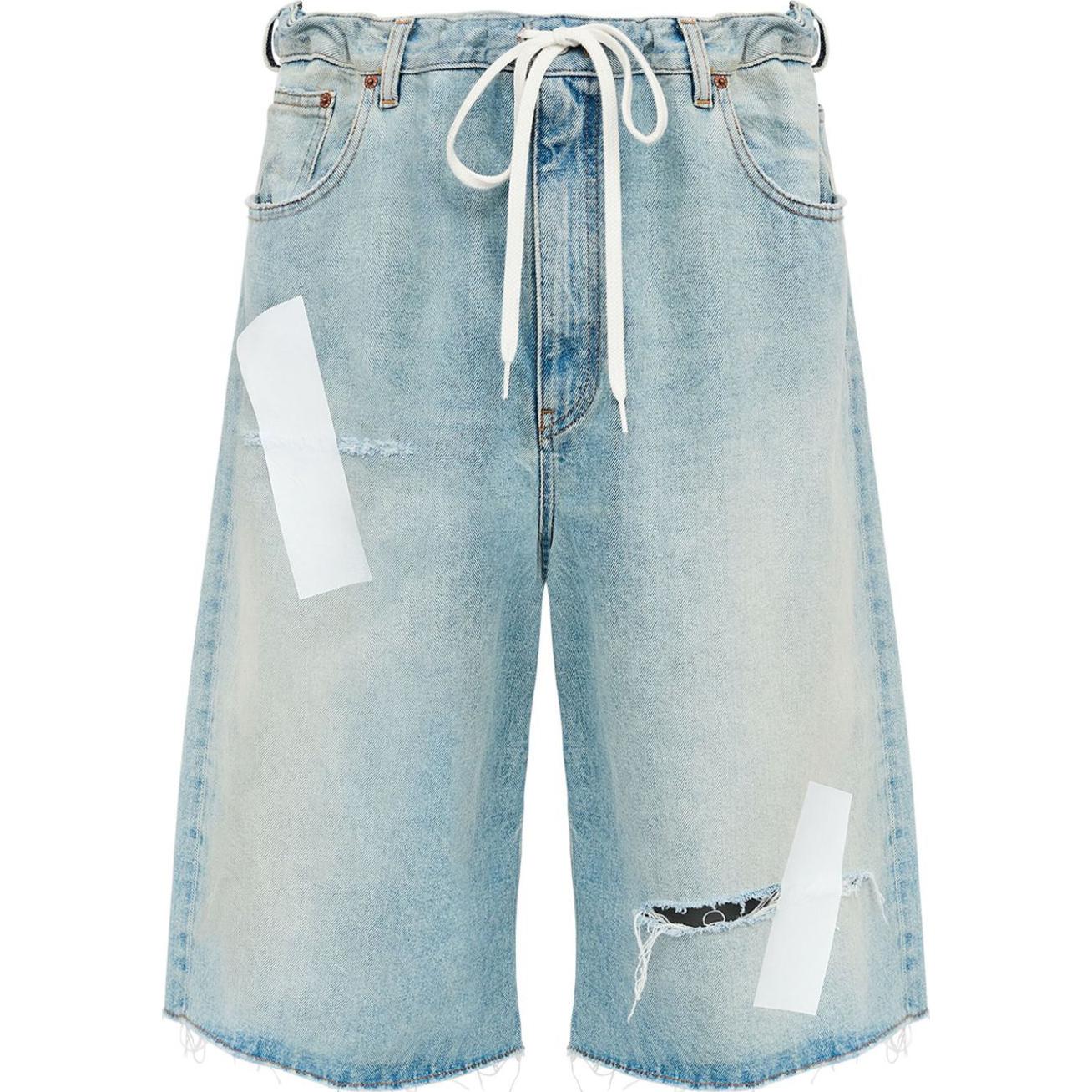 

Шорты с логотипом MM6 Maison Margiela, светло-голубые