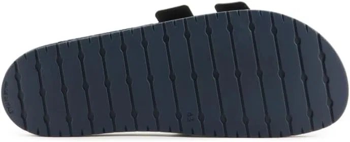Сандалии-шлепанцы Emporio Armani унисекс с двойной пряжкой, 2-N151 Navy Navy — фото 2