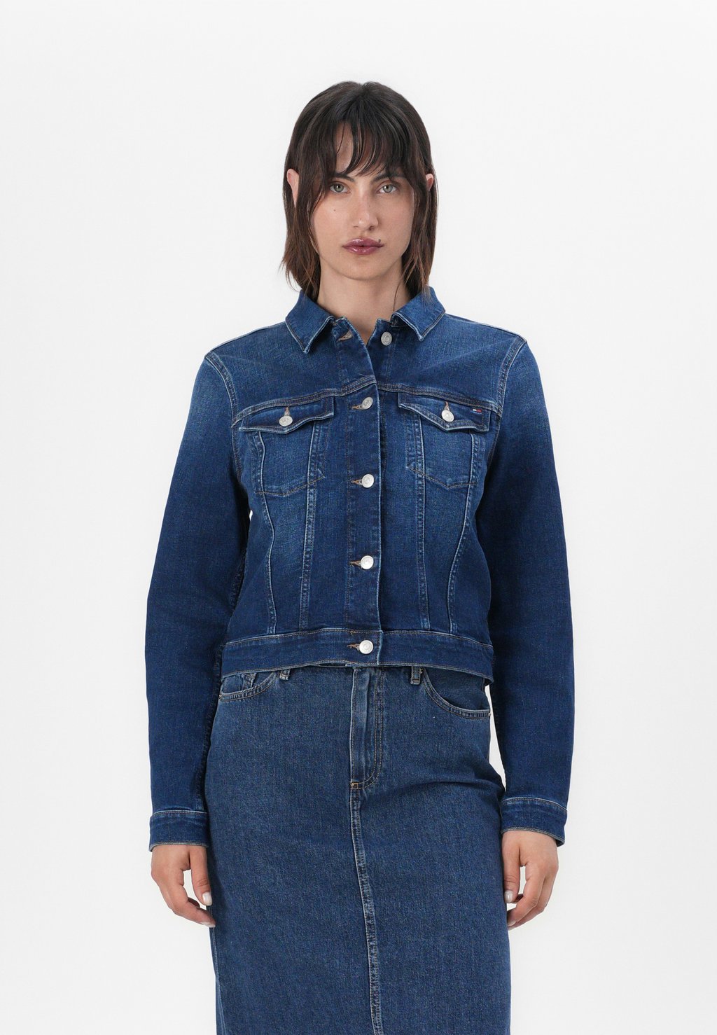 

Джинсовая куртка DOREEN SLIM JACKET Tommy Hilfiger, цвет Blue Denim