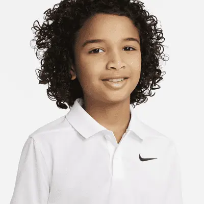 Поло Nike Dri-FIT Victory, белый/черный — фото 3