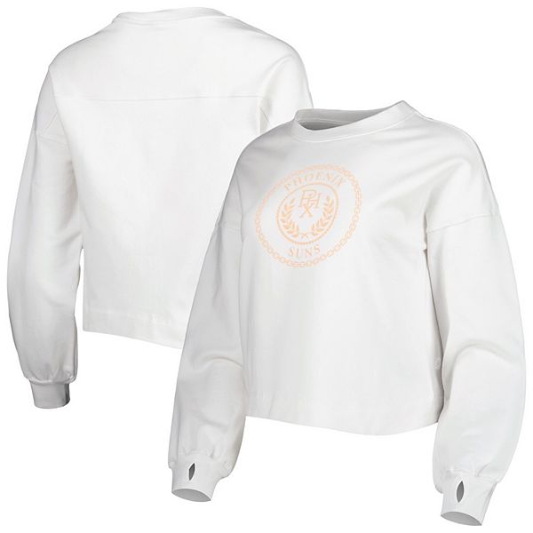 

Толстовка Women's Lusso White Phoenix Suns Lola Ball and Chain Unbranded