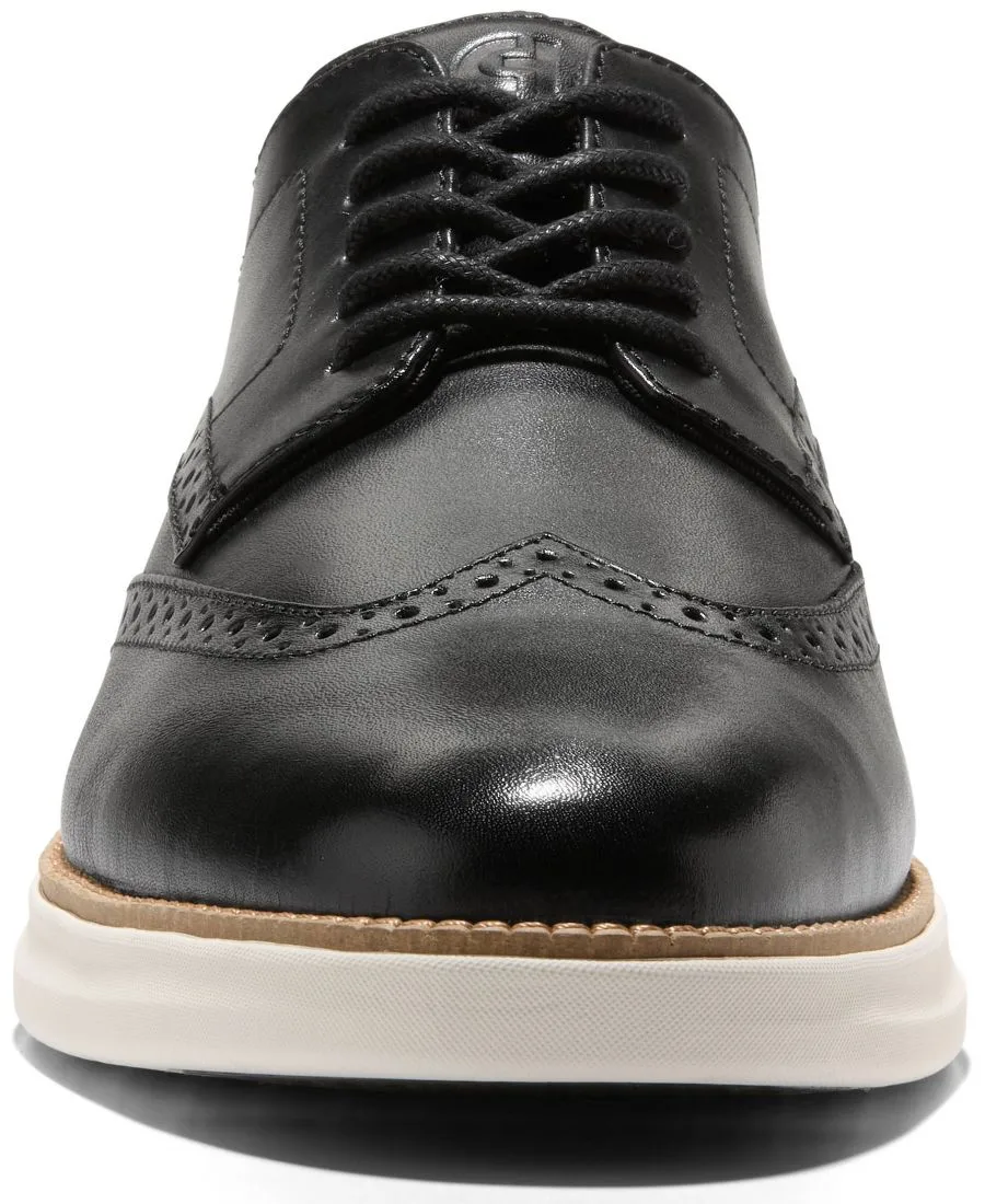Мужские оксфорды Grand Shadowlite с перфорацией и шнуровкой Cole Haan, черный/айвори — фото 3