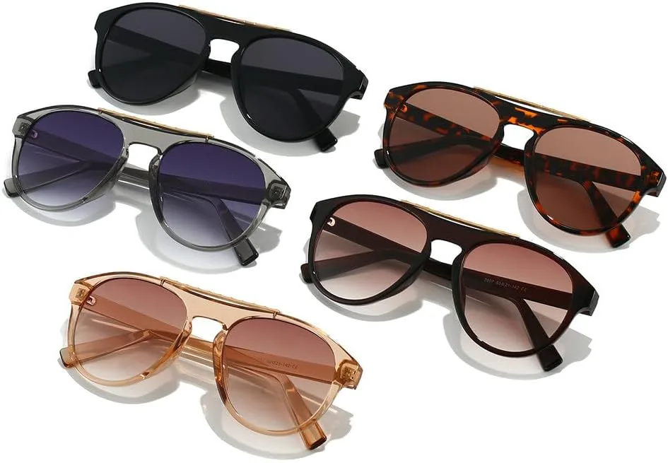 

Классические винтажные солнцезащитные очки для женщин и мужчин, панк-стиль, роскошные, популярные, для активного отдыха и вождения HVTVTLA, Champagne Tea