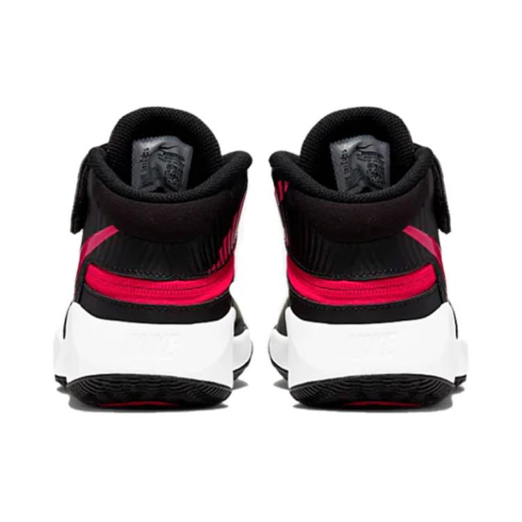Team Hustle D 9 FlyEase Low Top Детские баскетбольные кроссовки Черный Красный Для детей от 3 до 7 лет Nike — фото 4