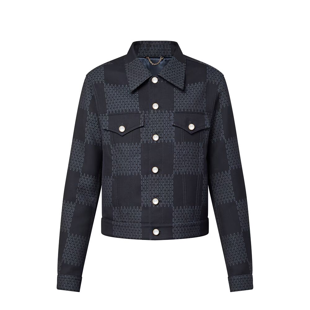 

Куртка водителя грузовика Damier Tailored Wool Louis Vuitton, синий