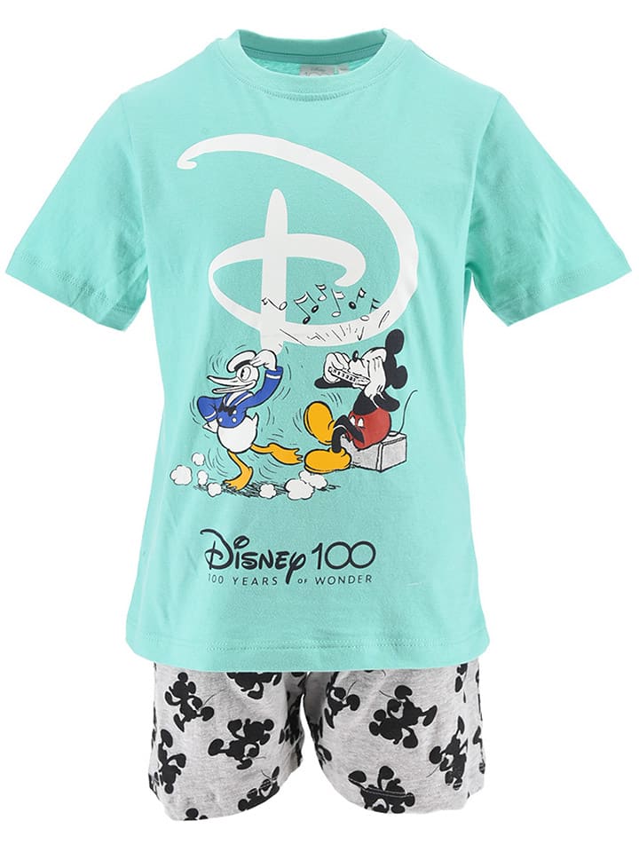 

Пижама "Disney 100" бирюзово-серого цвета