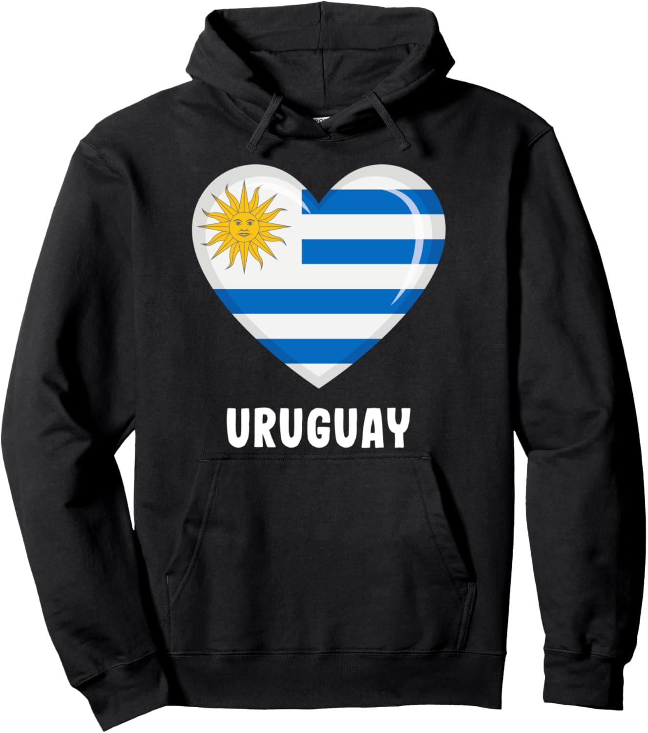 

Толстовка с изображением флага Уругвая Uruguay Flag Clothing, черный