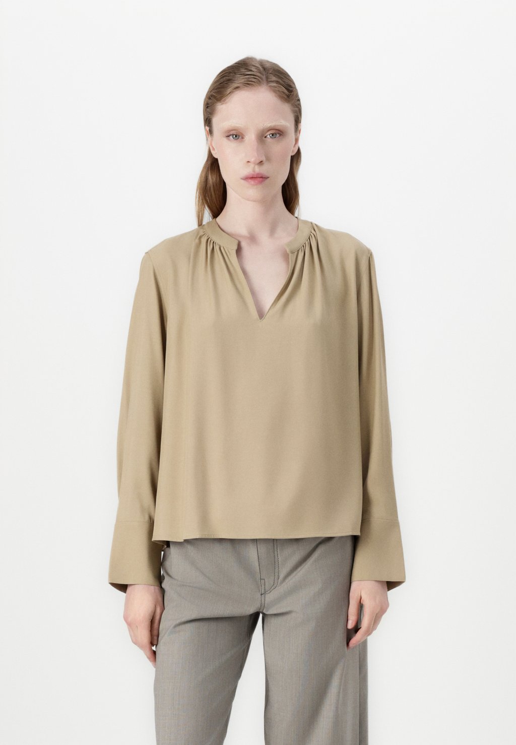 

Блуза V NECK BLOUSE Tommy Hilfiger, коричневый