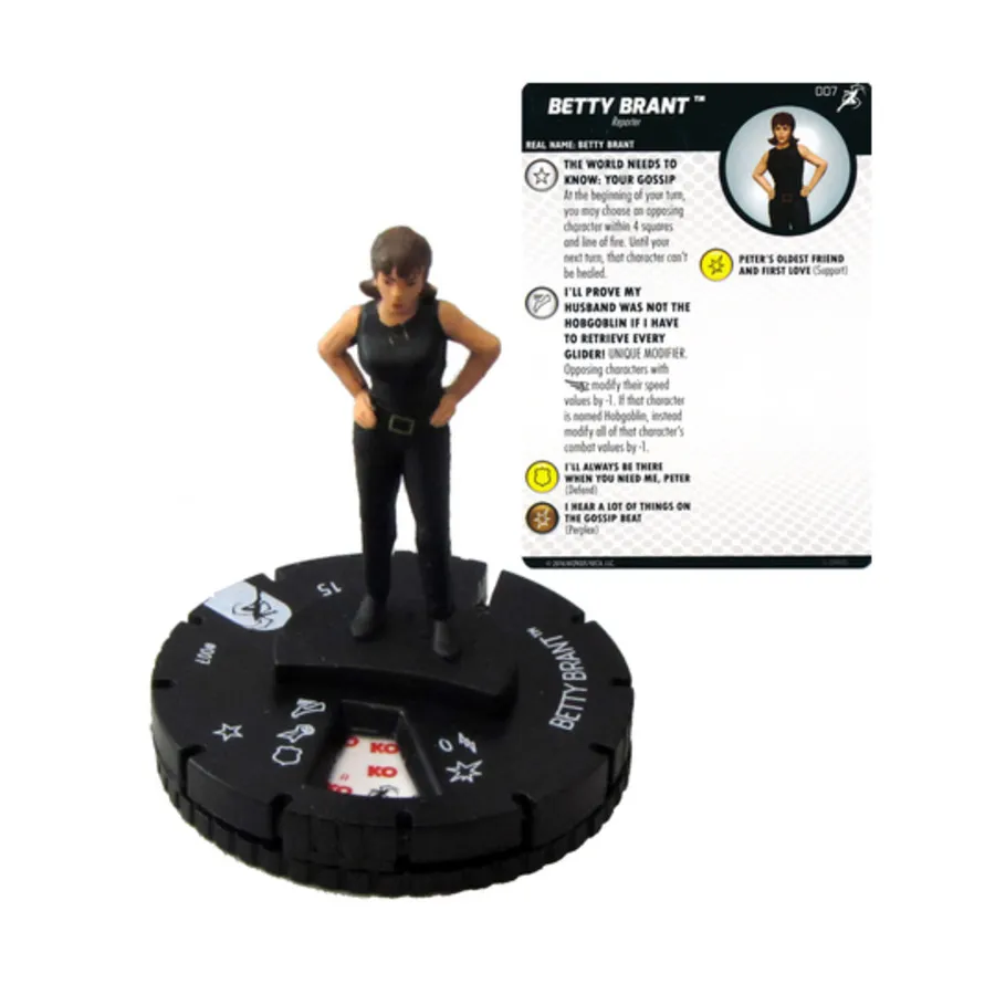 

Бетти Брант # 007, Marvel HeroClix - Superior Foes of Spider Man - Singles