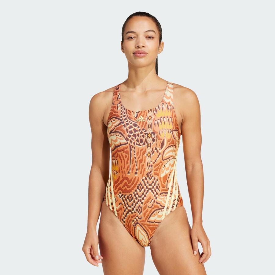 

Купальник adidas x FARM RIO с тремя полосками