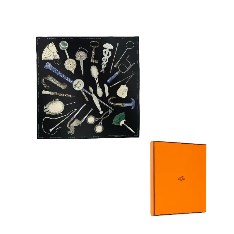 

HERMES Шелковый шарф Women's Black, Black