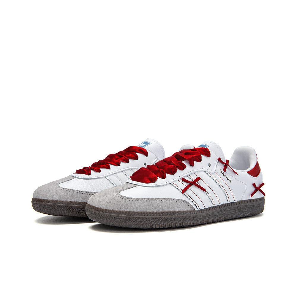 Adidas originals Samba Series Обувь для скейтбординга унисекс, White — фото 3