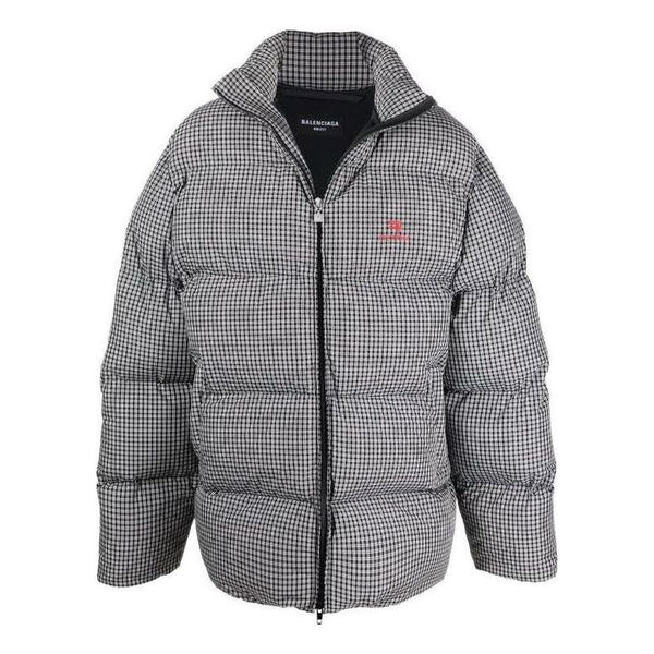 

Куртка sporty b puffer jacket 'black white' Balenciaga, черный