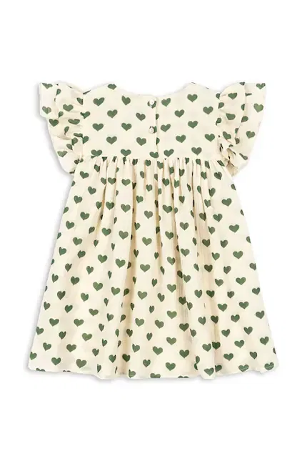 Платье из муслина COCO DRESS GOTS Konges Sløjd, бежевый — фото 3