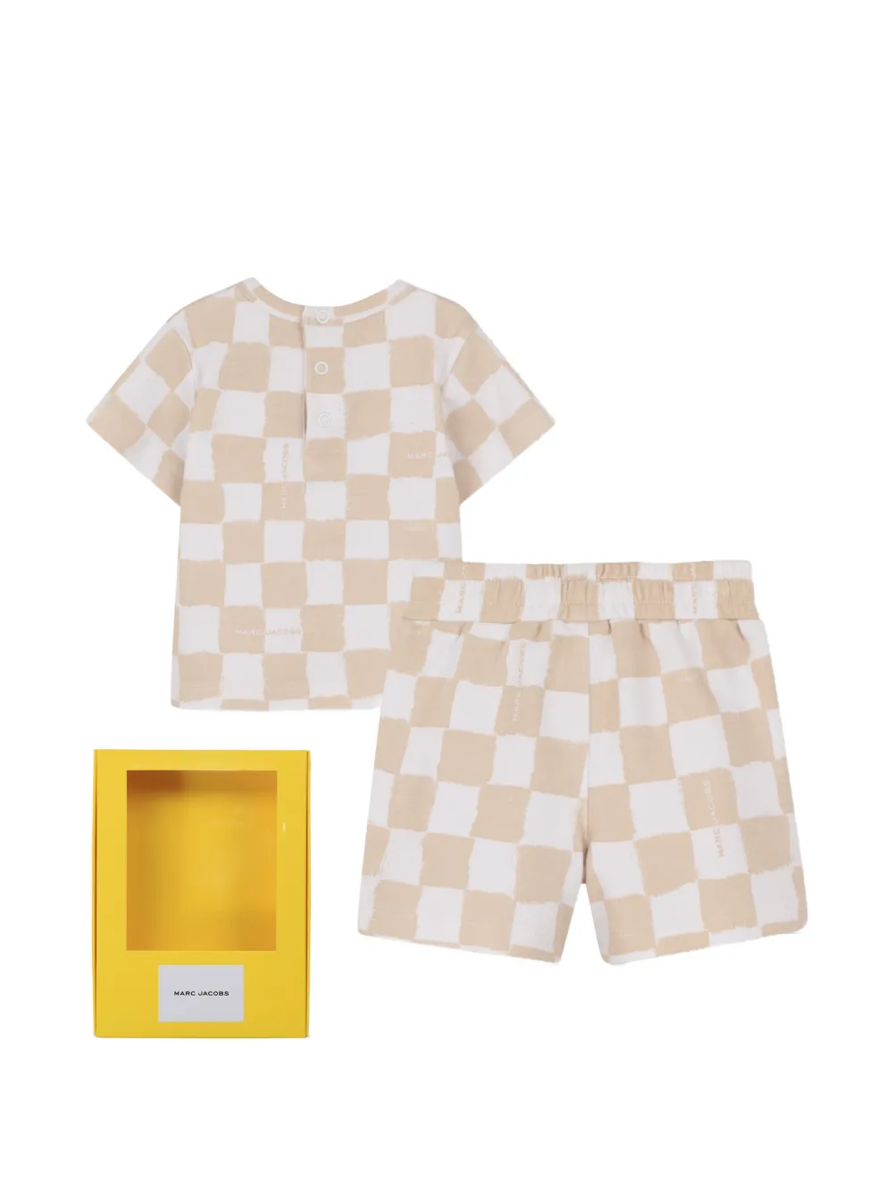 Спортивный костюм в клетку Marc Jacobs Kids, бежевый — фото 2