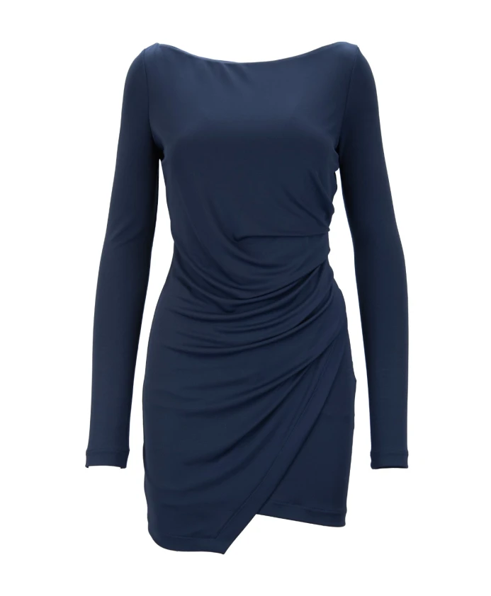 

Короткое платье с вырезом-лодочкой Aniye By, синий