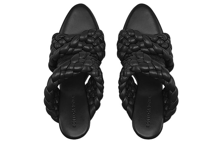 Босоножки Bottega Veneta, черный — фото 3
