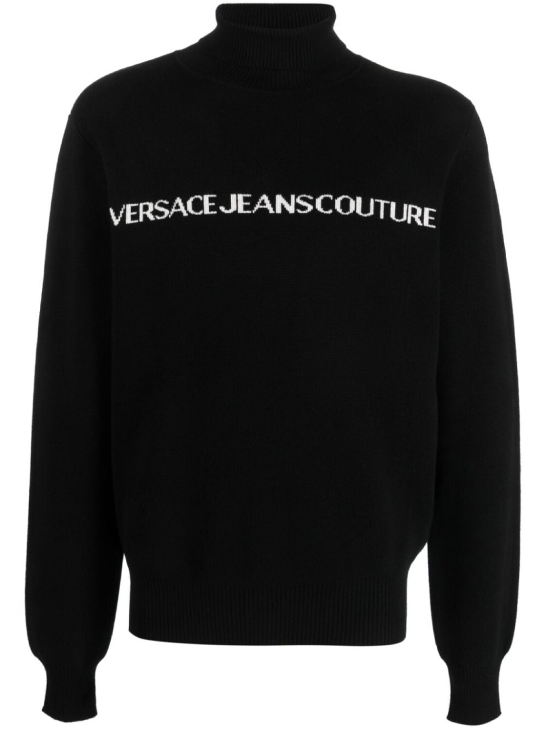 

Versace Jeans Couture джемпер с высоким воротником и логотипом, черный