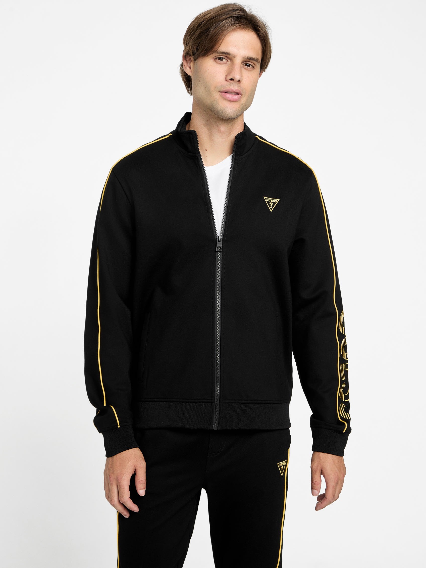 

Куртка на молнии с логотипом Jose Guess Factory, черный