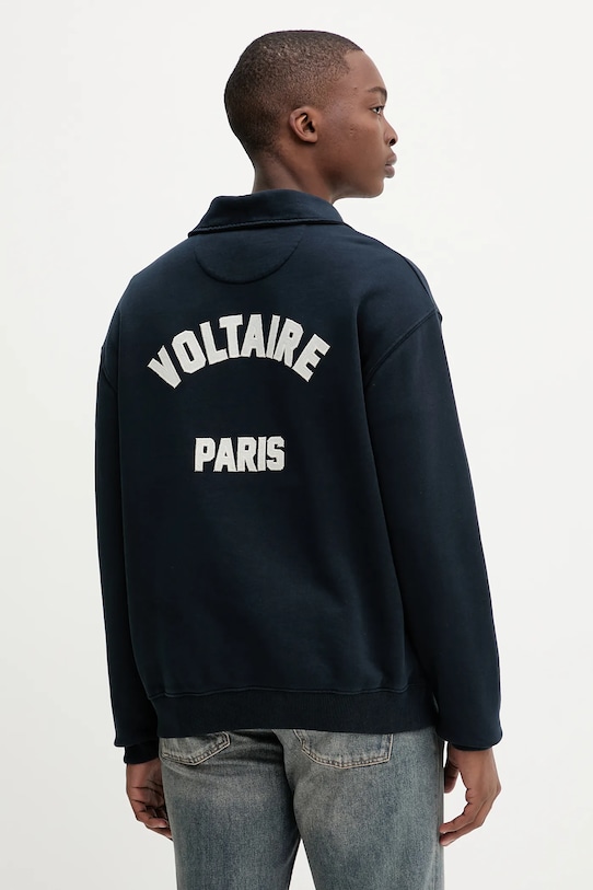 

Хлопковая толстовка Zadig&Voltaire, темно-синий