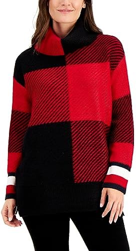 

Туника-свитер с цветными блоками и воротником-хомутом Tommy Hilfiger, Black Multi