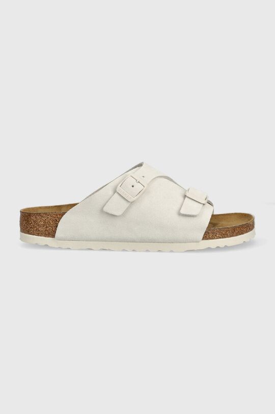 Замшевые шлепанцы Zurich Birkenstock, серый