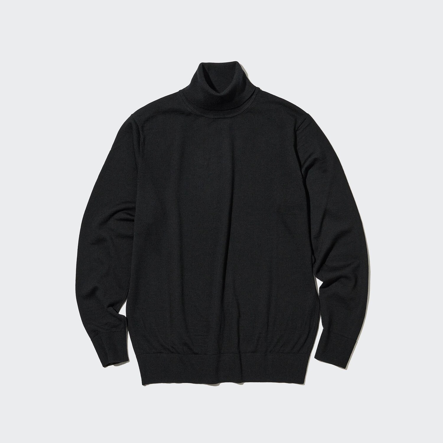 

Водолазка Uniqlo мужская из шерсти мериноса, черный