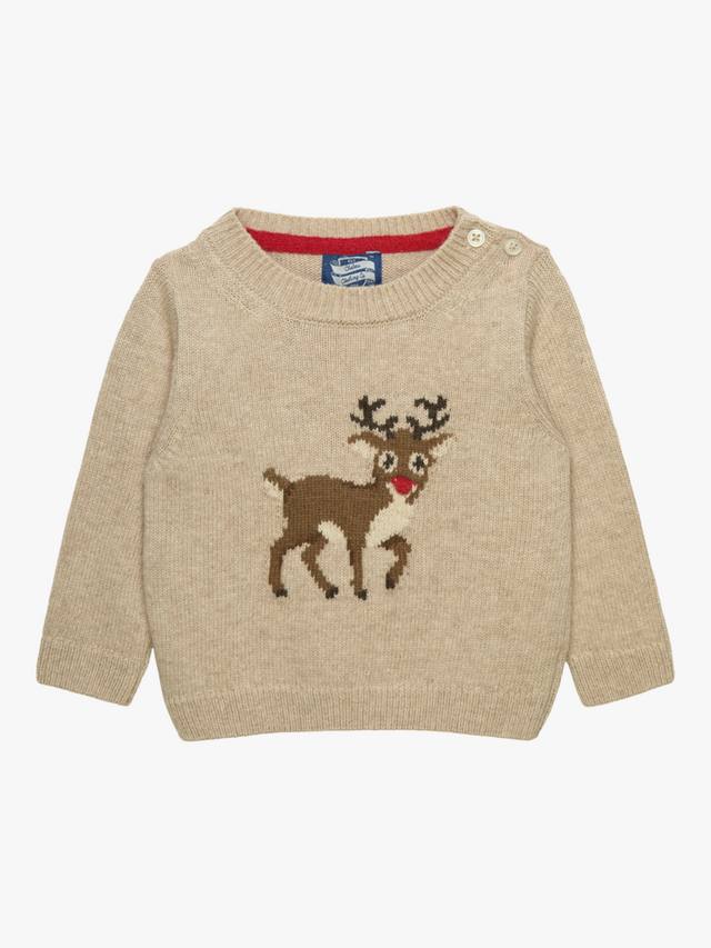 

Детский свитер Blitzen из шерсти и кашемира Trotters, Oatmeal