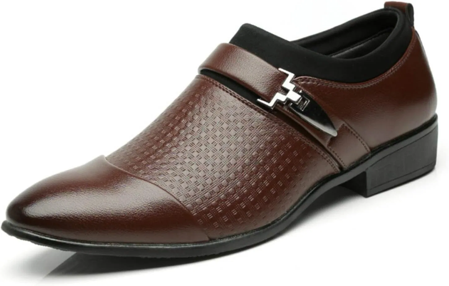 Мужские классические туфли Shed On Men Dress Shoes Business Shoes Hombre de Vestir Men Formal Shoes (6) Generic, Brown