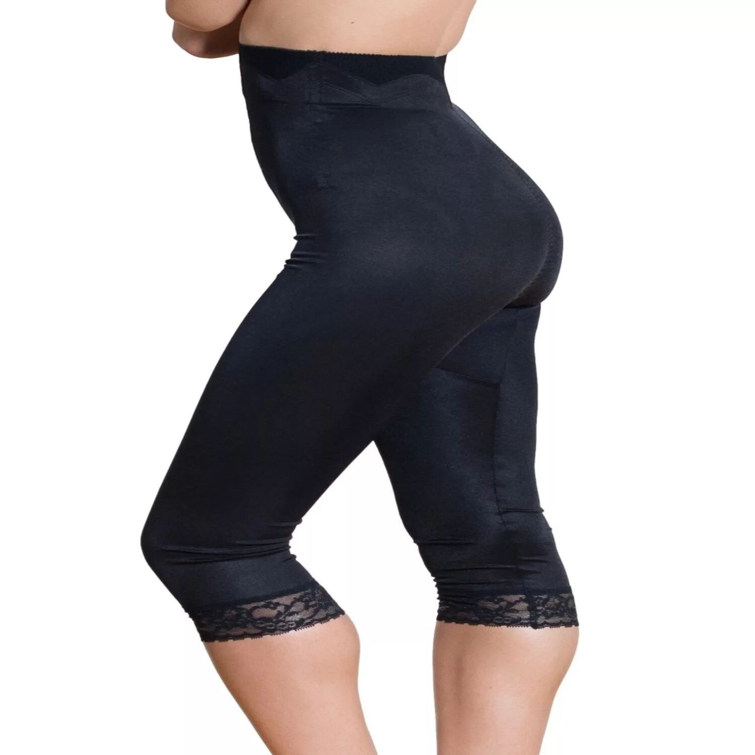 

Капри средней посадки с высокой талией Rago Shapewear, черный