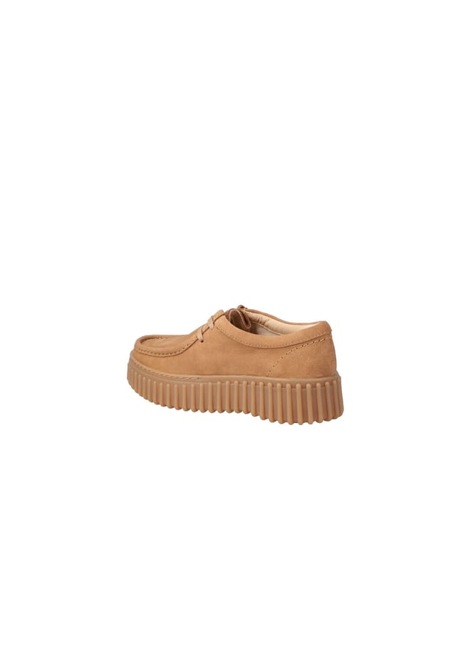 Ботинки женские Clarks Torhill Bee кожаные на толстой подошве, коричневый — фото 3