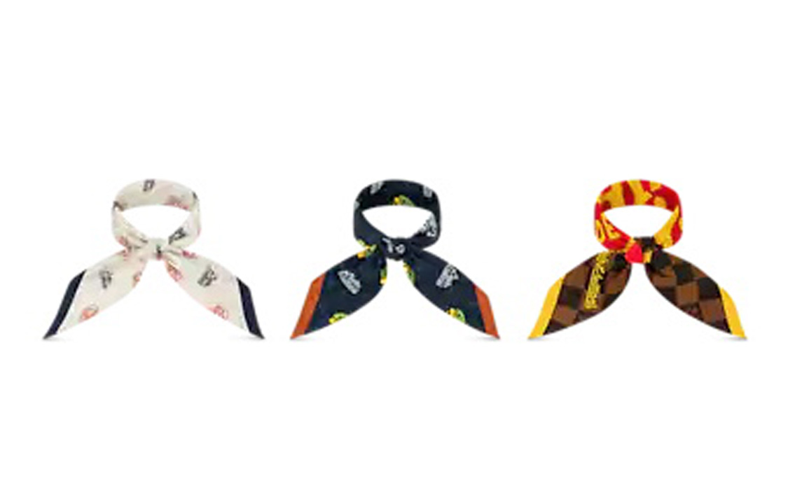 

LOUIS VUITTON Бандана от Nigo, White/Multicolor