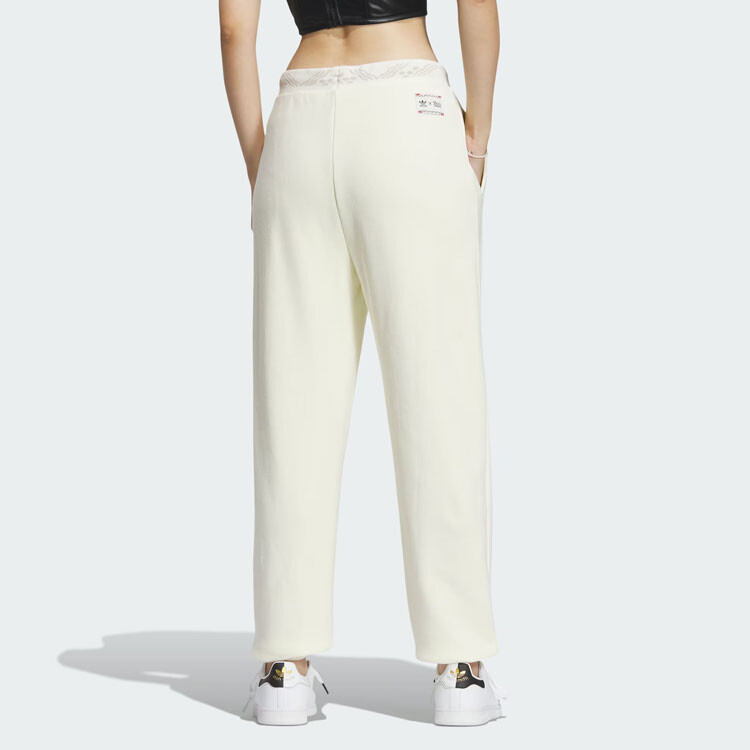 FEIFEI RUAN CO-BRANDED MODEL Трикотажные спортивные брюки женские белые Adidas Originals — фото 3
